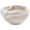 Howard Elliott Sand Art Glass Bowl in Neutral Tones Finish