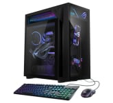 ASUS ROG G1000 Gaming Desktop AMD Ryzen 7 9800X3D 32GB RAM 2TB SSD, NVIDIA GeForce RTX 5080 ROG 16GB in Black - GM1000TY-DS787