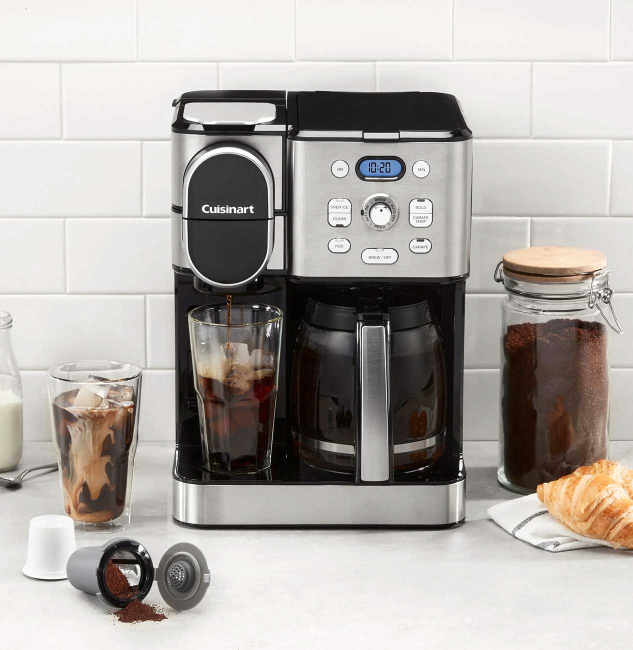 2-in-1 Coffee Maker in-use Detail 2