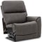 Flexsteel Carter RAF Power Recliner with Power Headrest and Lumbar in Smoke Fabric