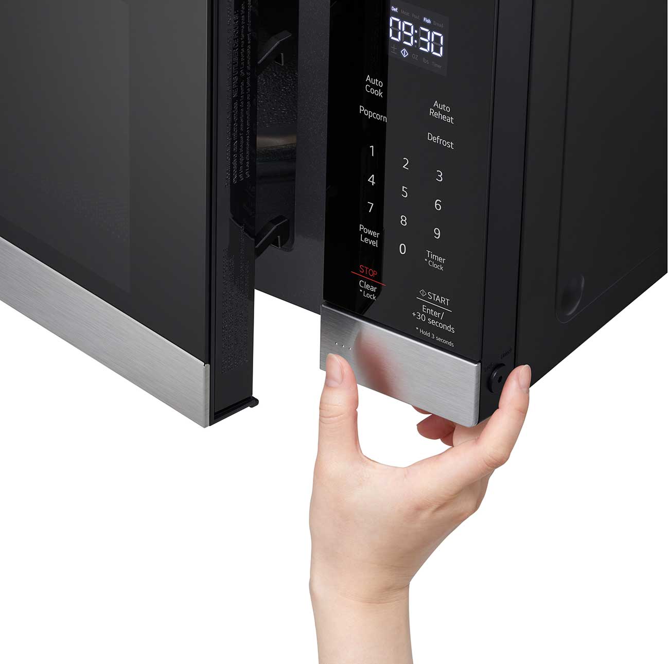 Closeup View of LG Countertop Microwave