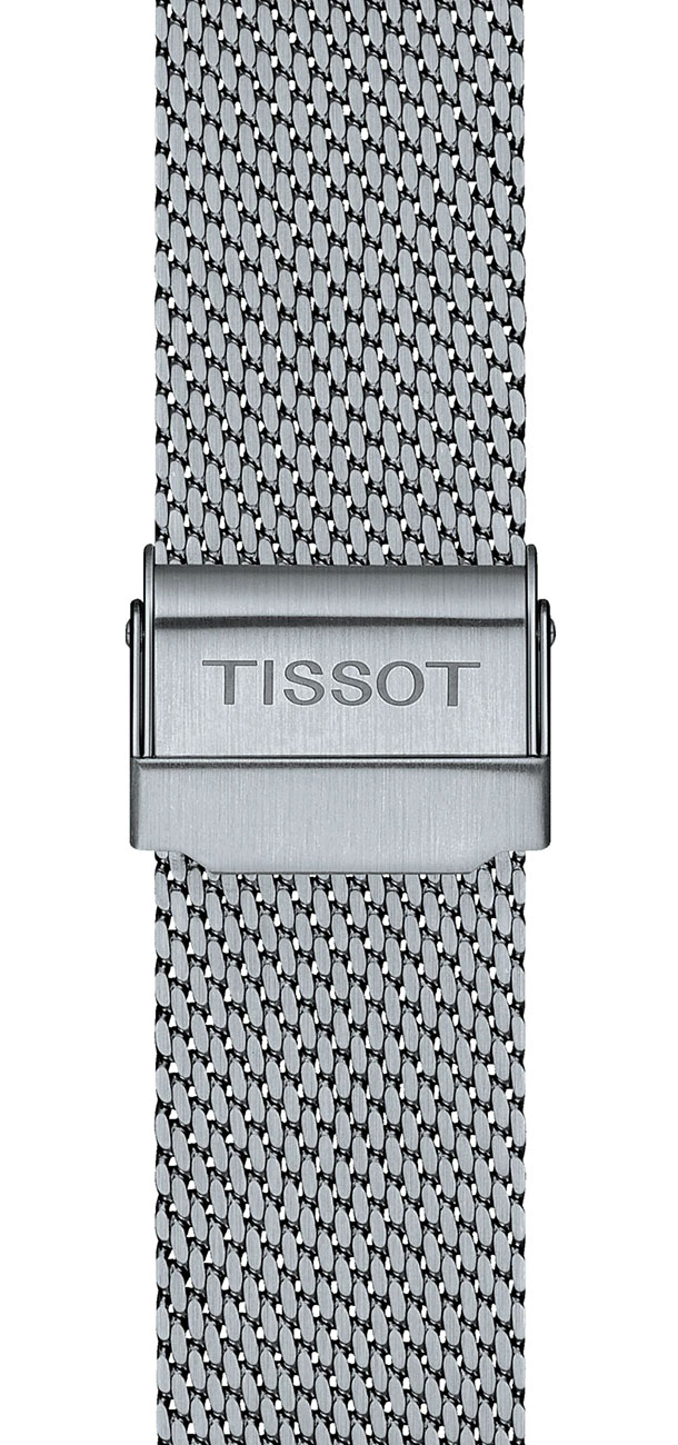 View of the Everytime Gent Silver Dial & Mesh Stainless Steel Bracelet Watch Bracelet