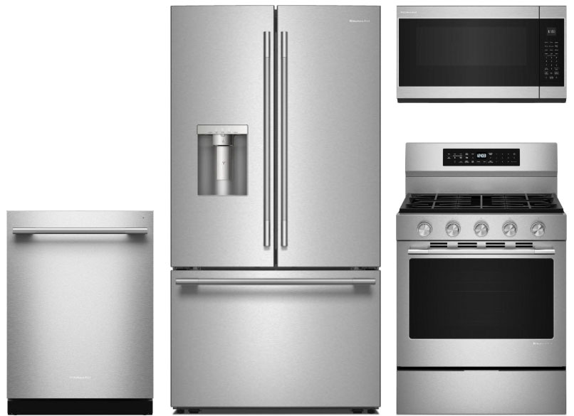 Front view of kitchen appliance package