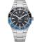 Citizen Series8 GMT 41mm Watch with Textured Black Dial and SS Bracelet