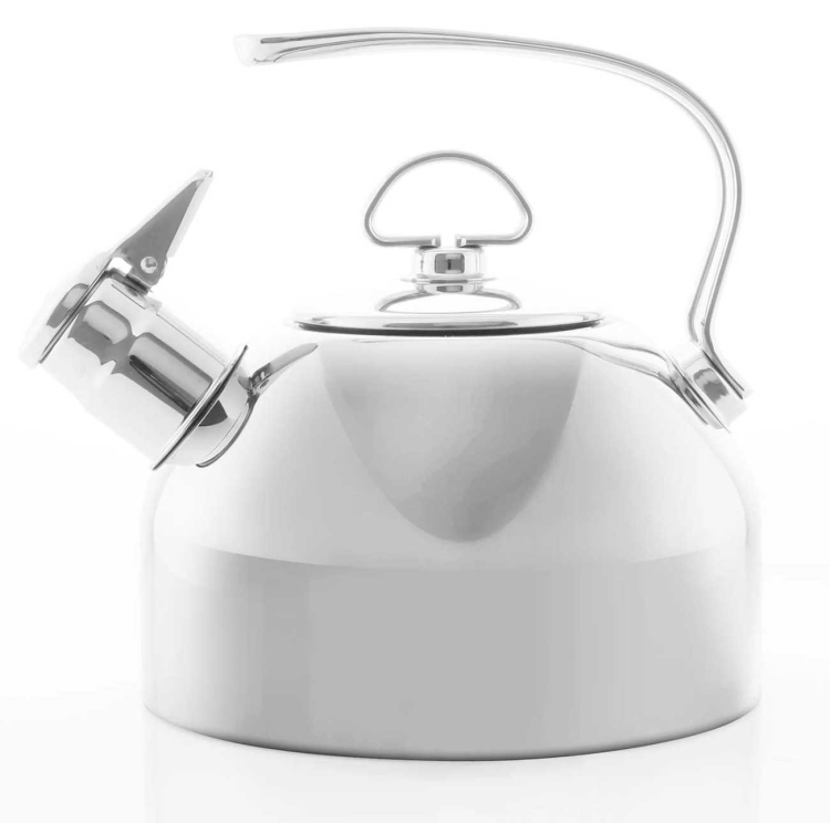 Stainless Steel Whistling Tea Kettle 1.8L Capacity Induction Stove Compatible