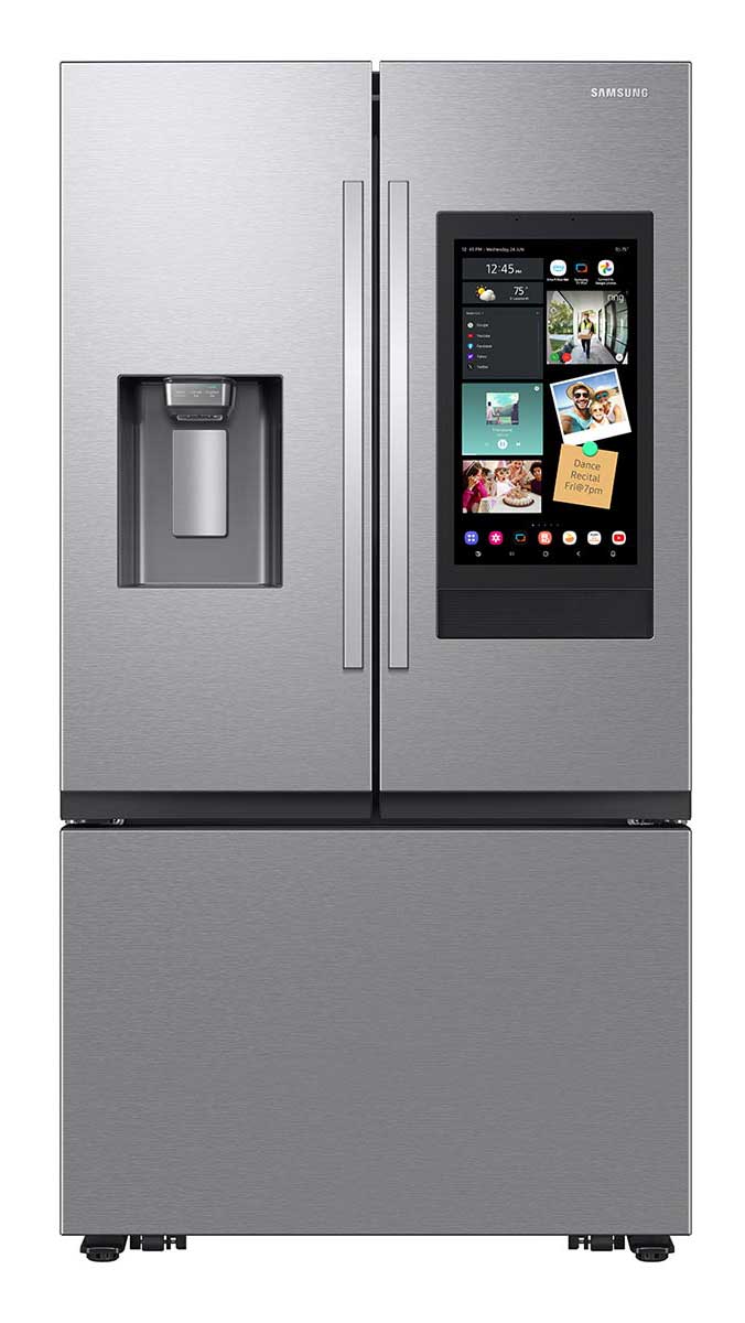 Samsung 25 Cu. Ft. Counter Depth 3-Door French Door Refrigerator 36-Inch Wide in Fingerprint Resistant Stainless Steel - RF27CG5900SRAA