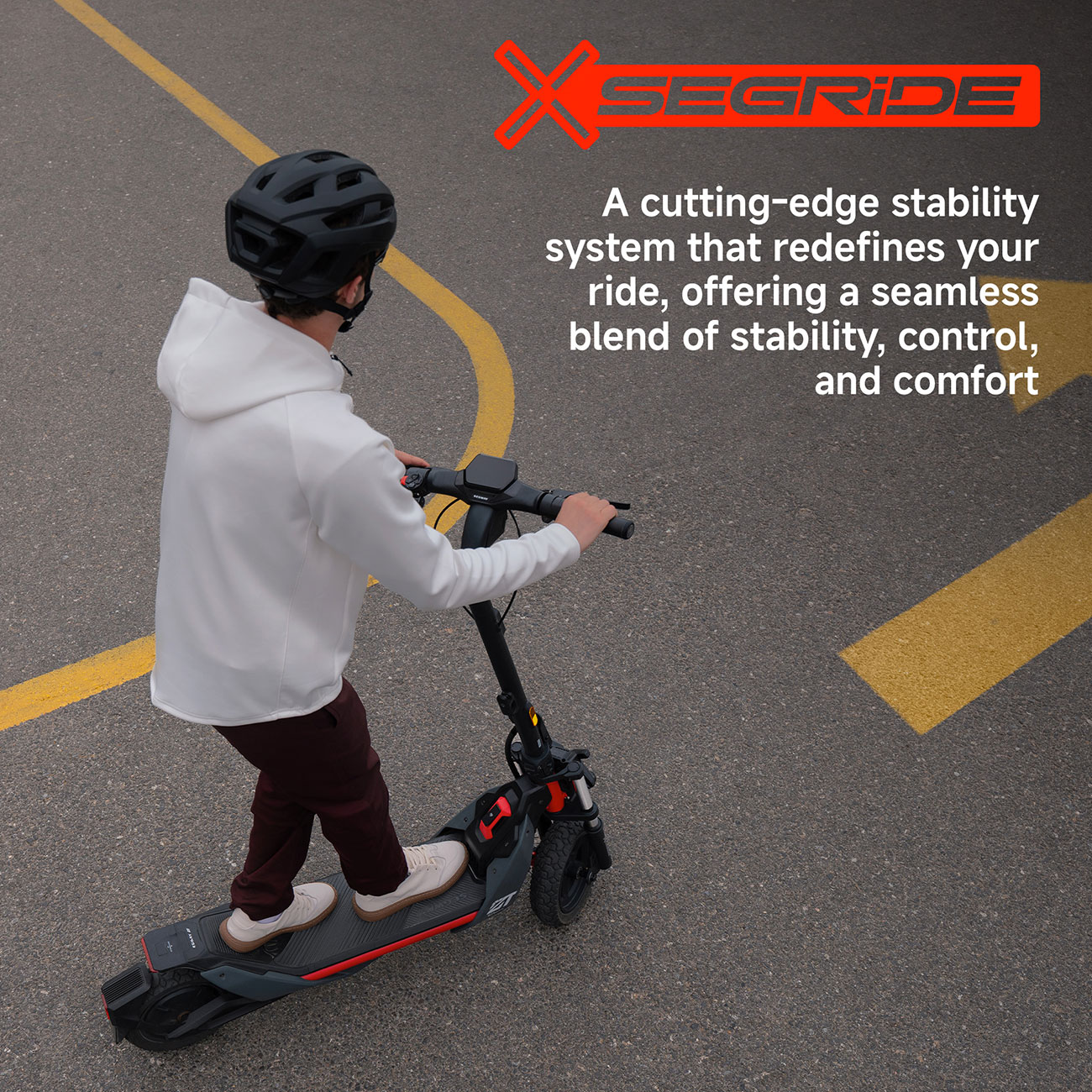 Infographic View Segway MAXG3 Electric Scooter Segridge Feature