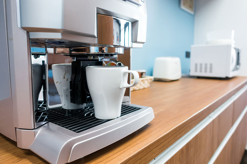 Angled View of Coffee Maker
