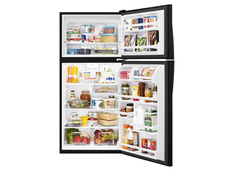 Whirlpool ADA 18.15 Cu. Ft. Top-Freezer Refrigerator 30-Inch Wide in Black - WRT318FZDB