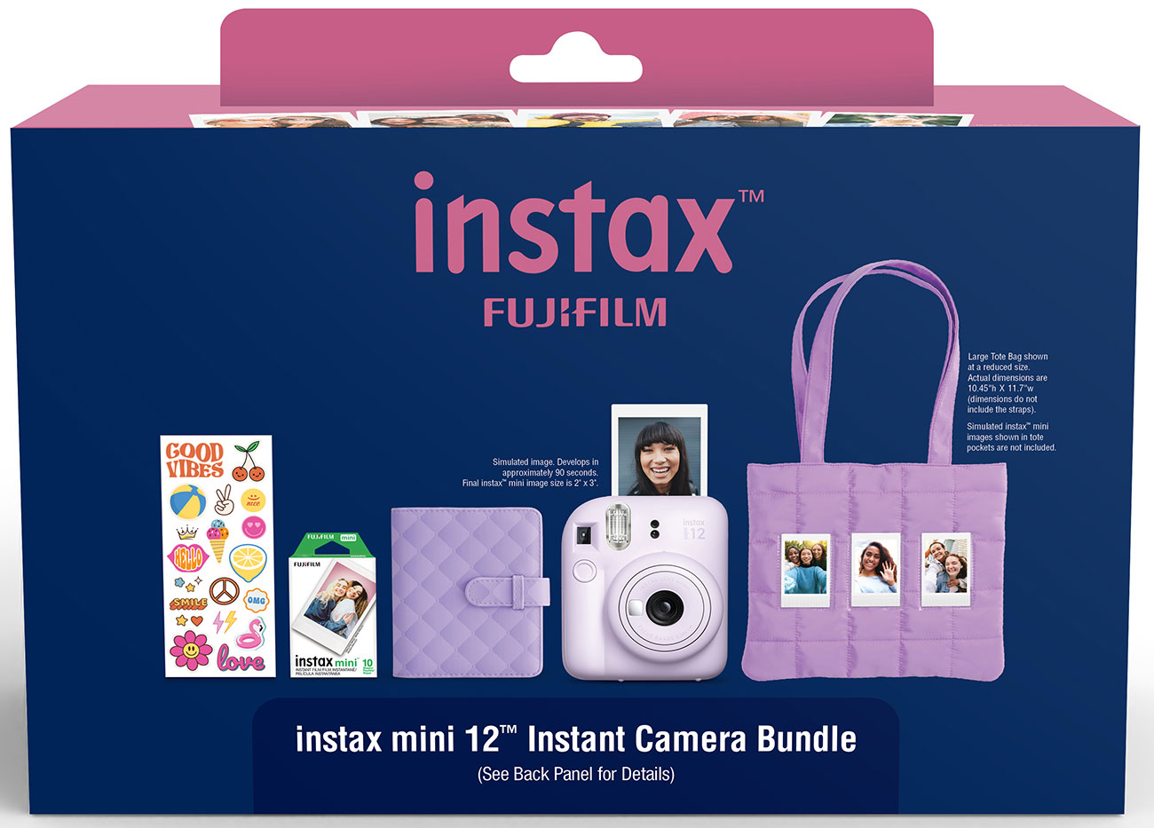 Front View of Fujifilm Instant Camera Packaging