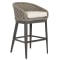 Sunset West Marbella Bar Stool in Graphite | Stone Grey | Echo Ash Sunbrella