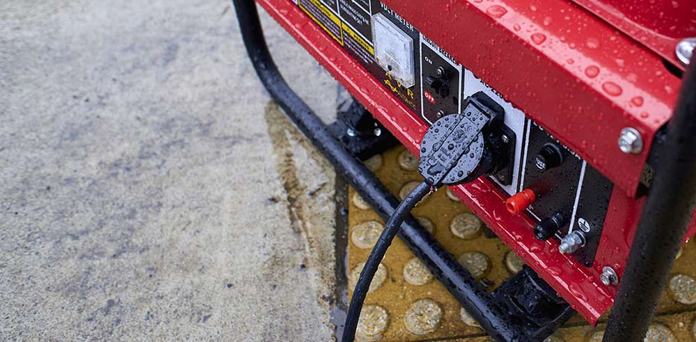 Close Up of Electric Generator