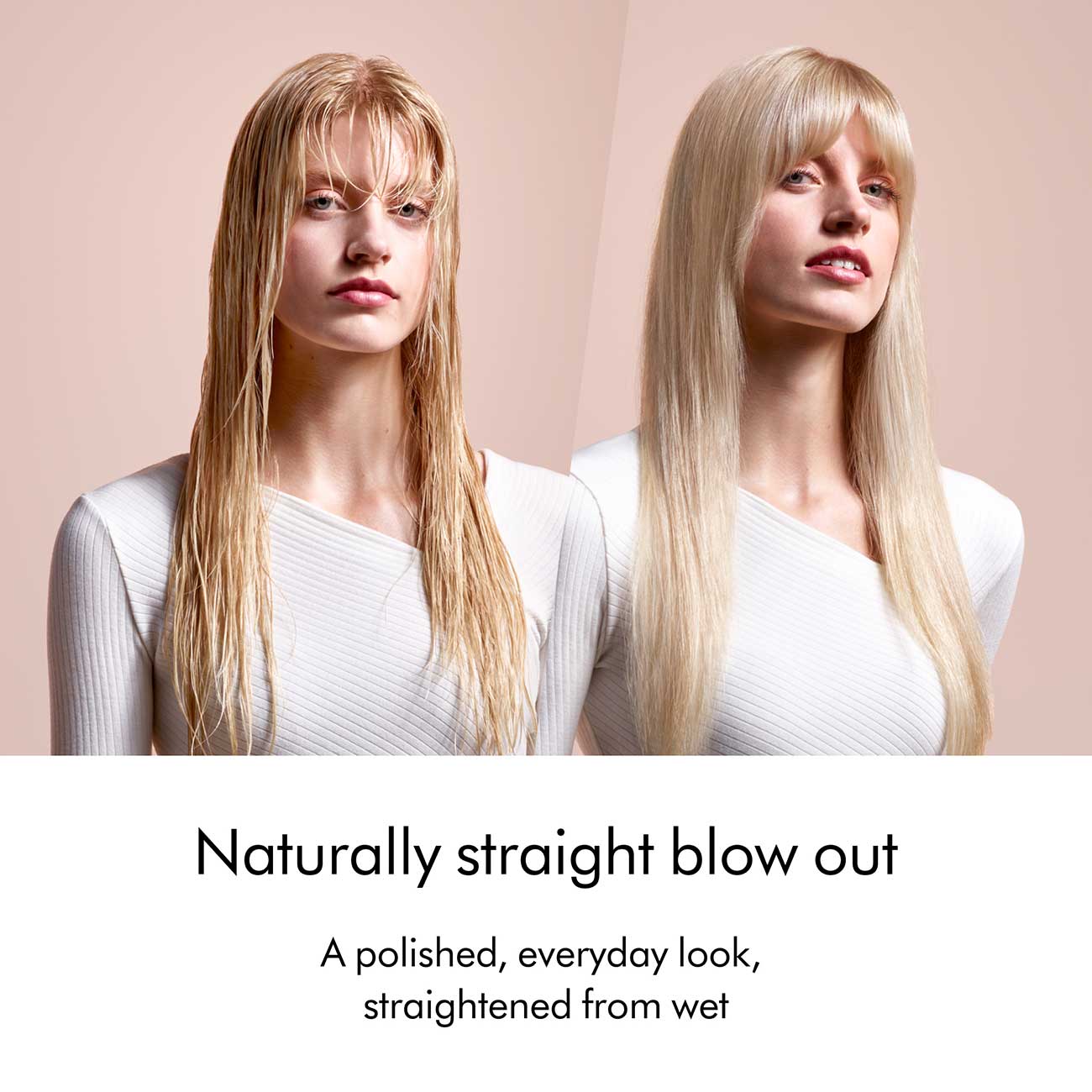 Airstrait Hair Straightener in Amber Silk Before/After Results Detail 1