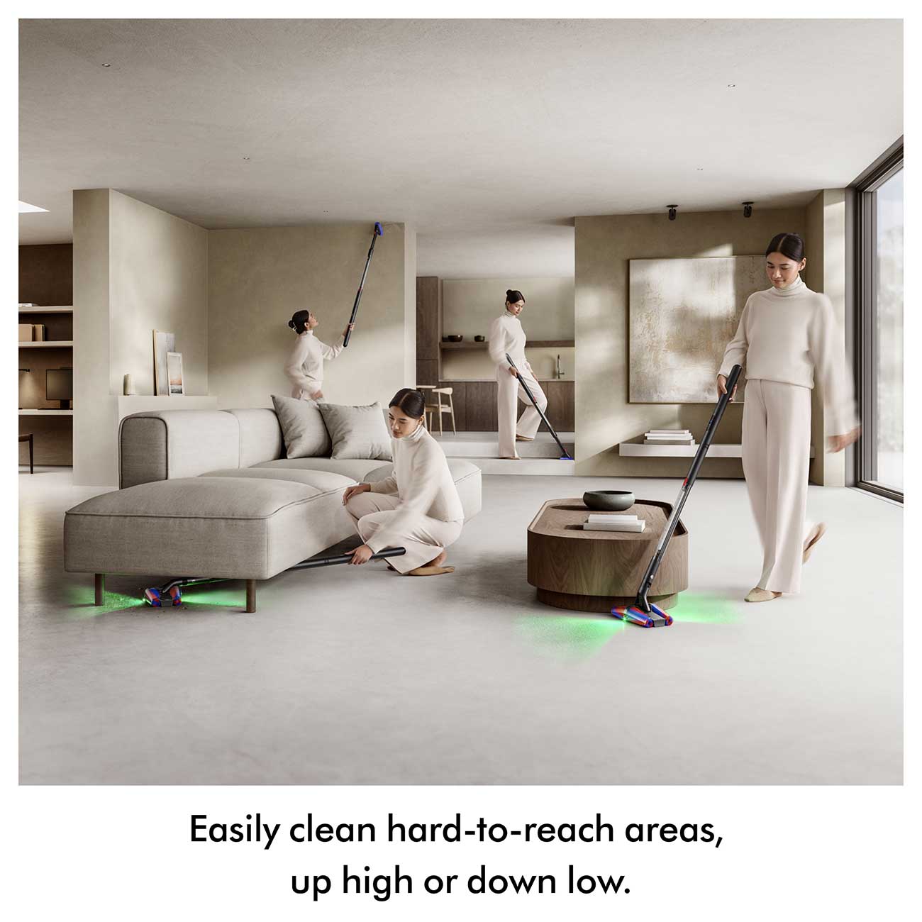 Dyson PencilVac Fluffycones Cordless Stick Vacuum Functionality Detail