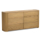 Four Hands Radius Dresser with 6 Drawers in Light Blonde Sungkai Veneer