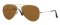 Thumbnail Image: Ray-Ban Pilot Brown Classic B-15 Gold Sunglasses, 58mm