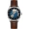 Hamilton Jazzmaster Open Heart Auto Blue Dial Brown Leather Strap Watch, 40mm
