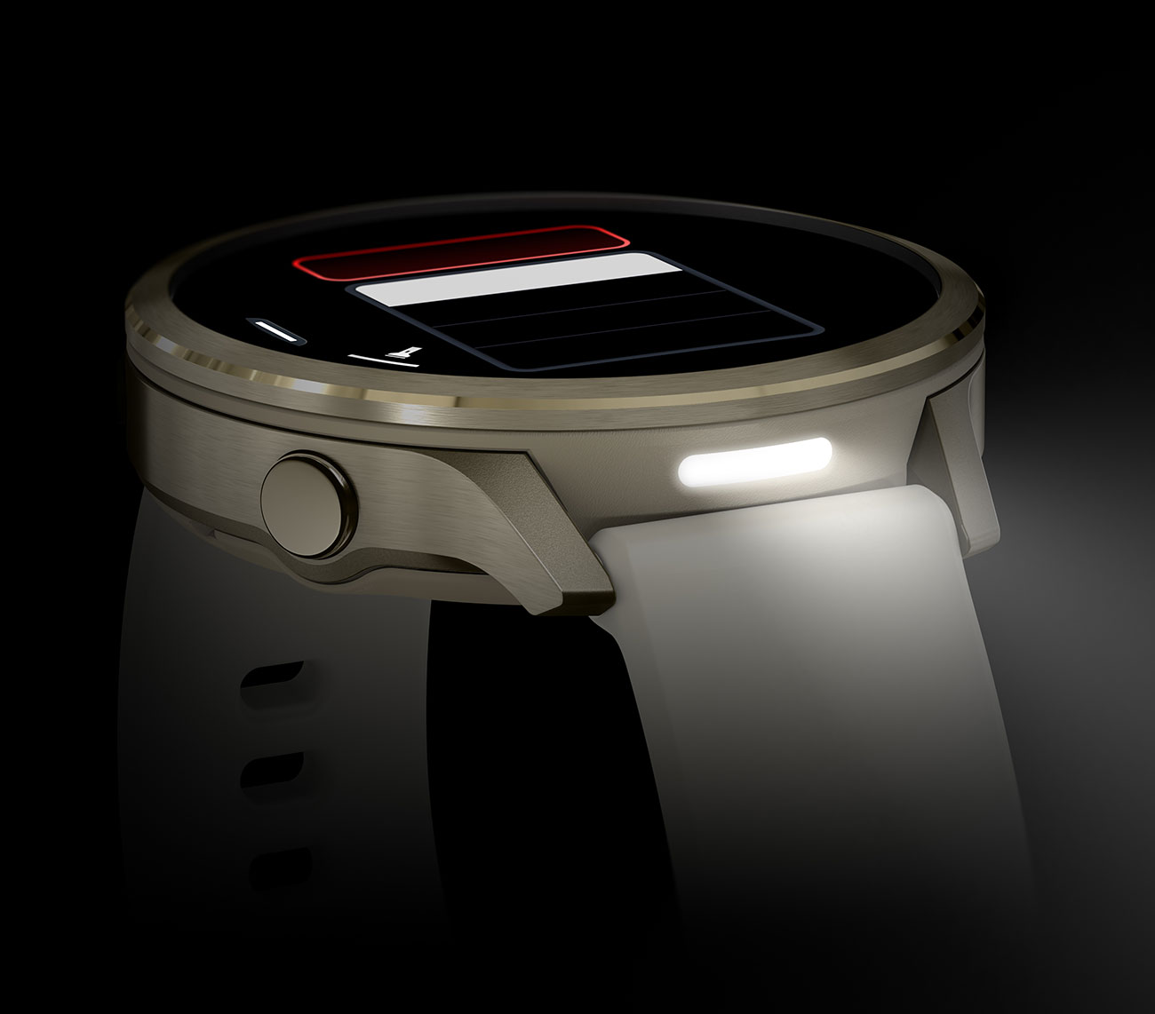 Flashlight Feature View of Garmin Watch 