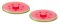 Charles Viancin 4" Set of 2 Watermelon Silicone Drink Covers