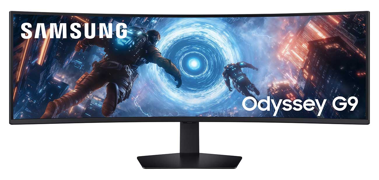 Front view of Odyssey G91F 49-inch DQHD 144Hz Curved Gaming Monitor