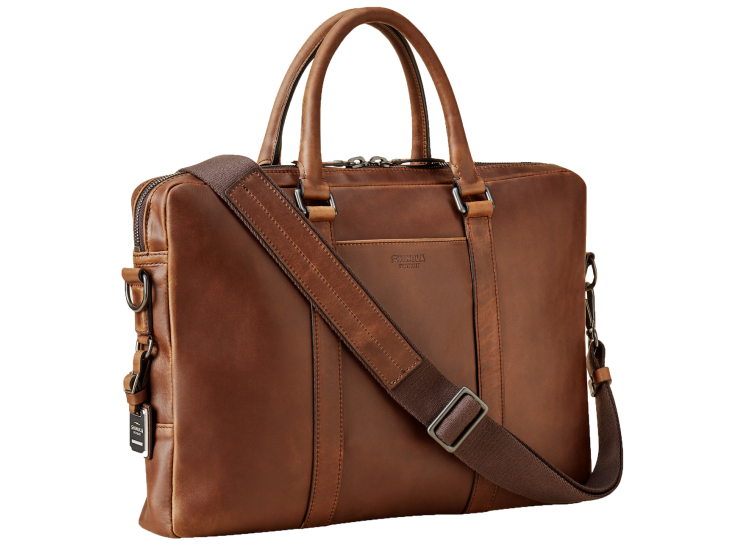 Shinola Computer Brief Navigator Leather In Medium Brown 20089228 Shinola Computer Brief Navigator Leather In Medium Brown 20089228
