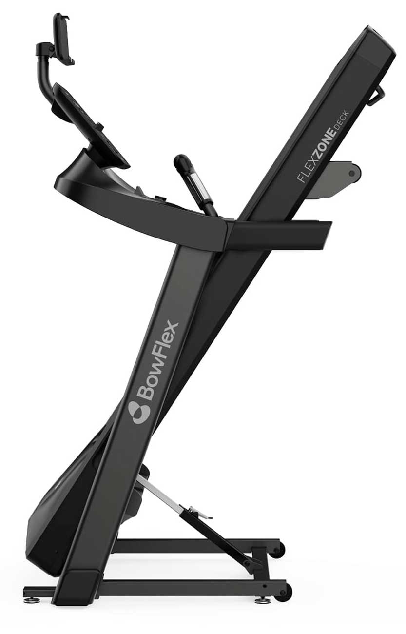 Side view of BowFlex T6 Treadmill (Folded)
