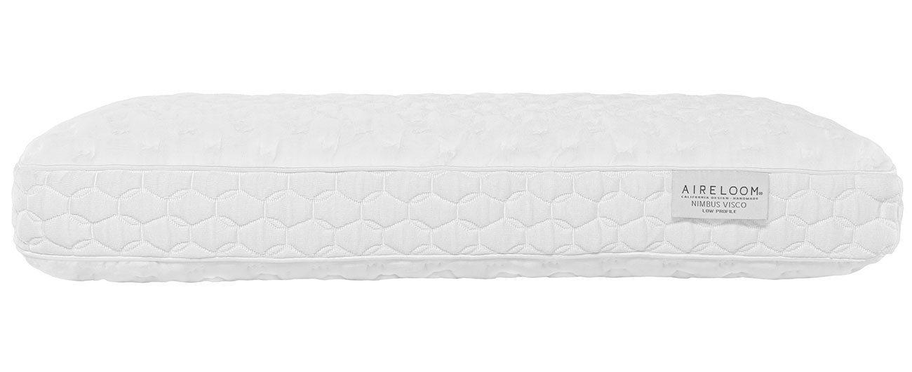 Front view of Aireloom Nimbus Visco Low Profile Queen Pillow