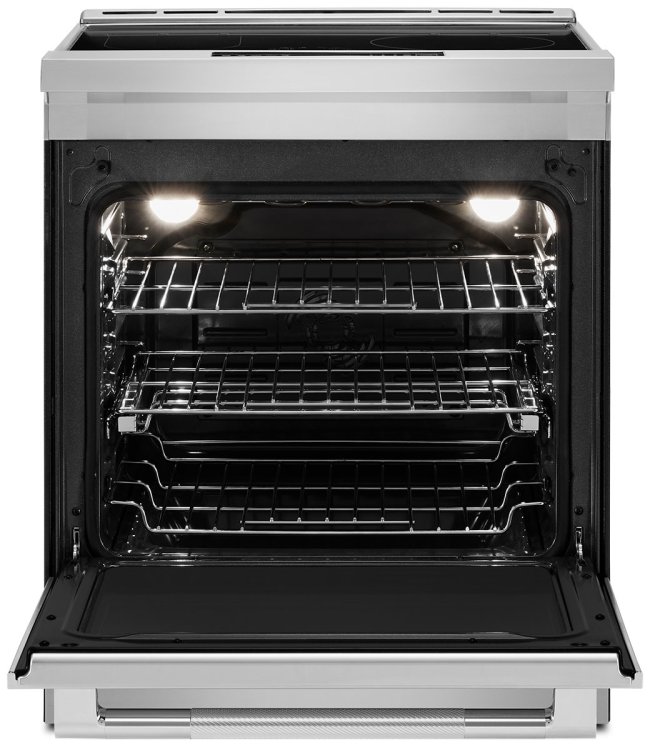 Large image of JennAir ADA 30 In. Induction Slide-In Range in Stainless Steel