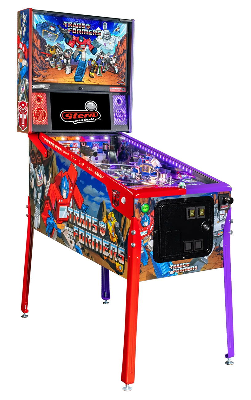 Side View of Stern Transformer Pinball Machine