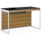 BDI Sequel 20 6103 Natural Walnut/Satin Nickel Compact Desk