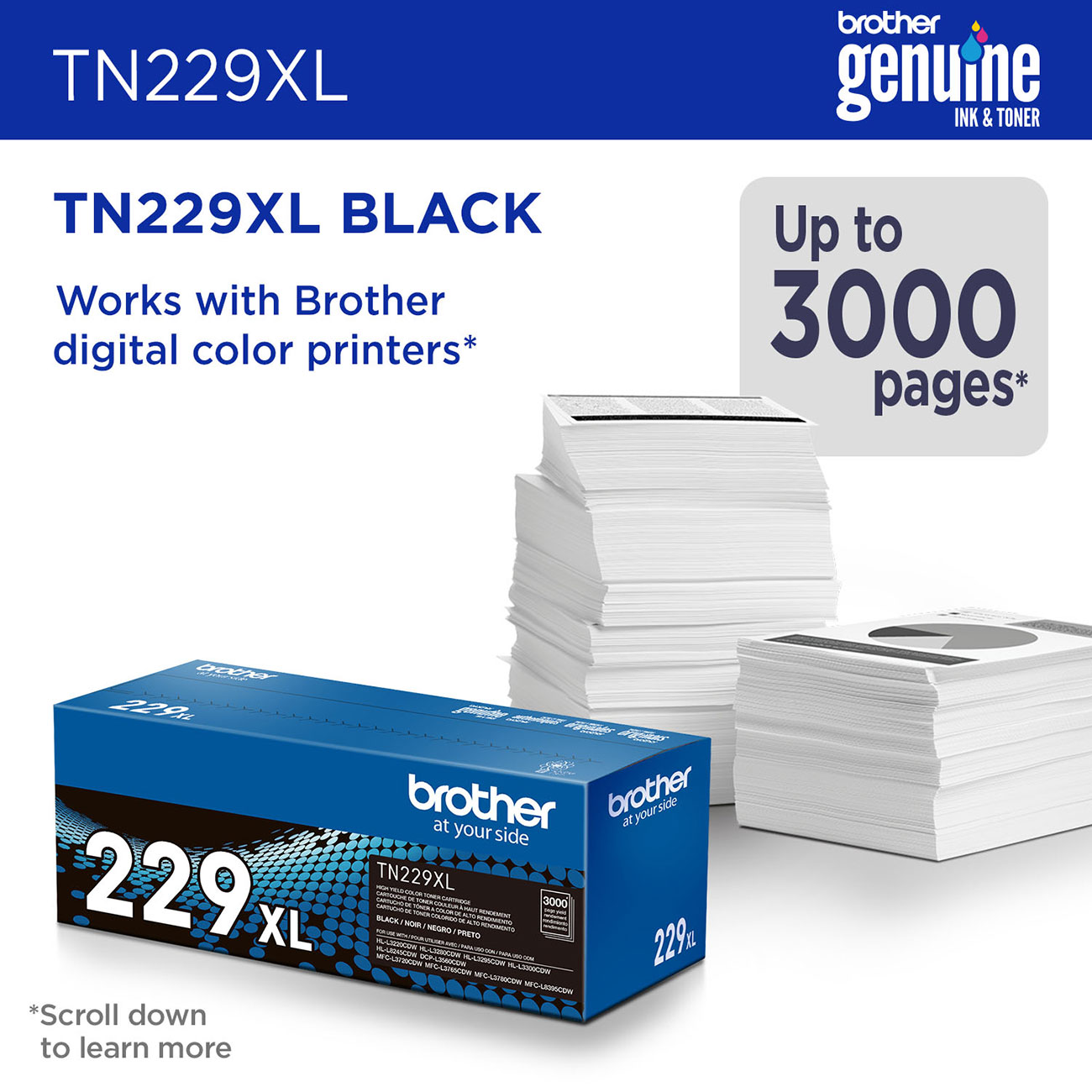 Brother - TN229XLBK - Printer Ink & Toner