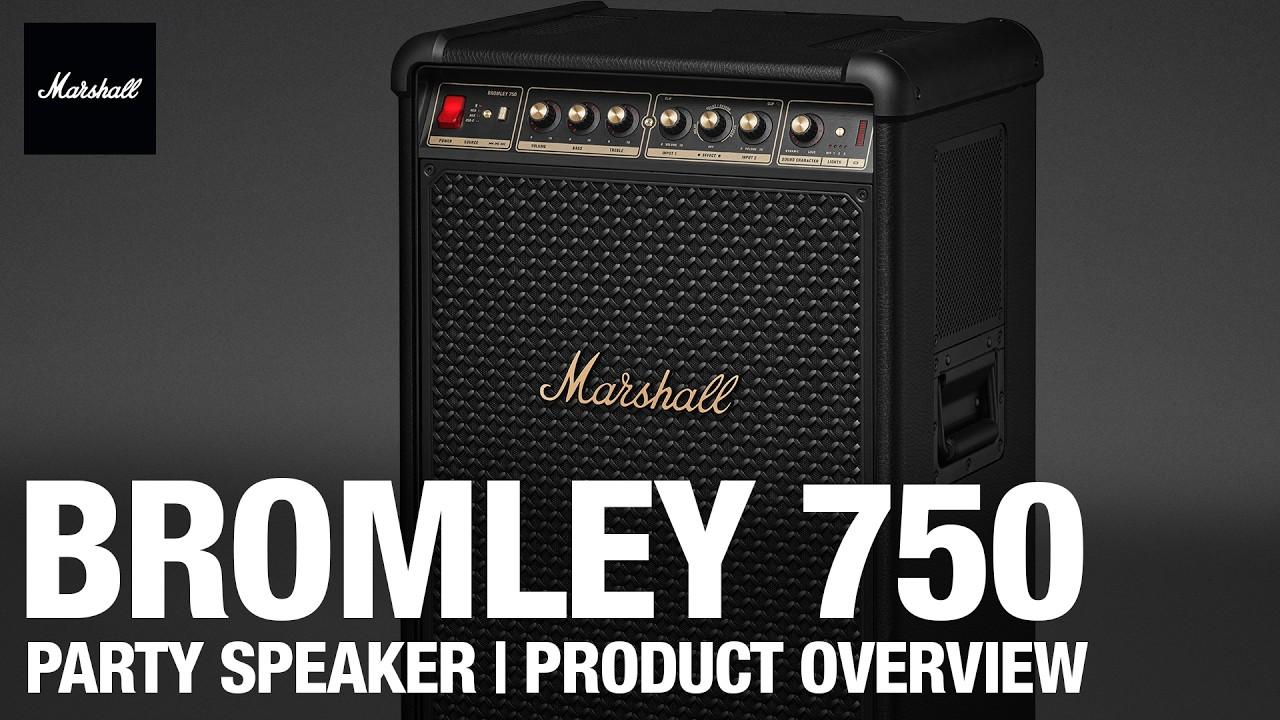 Watch Bromley 750 Party Speaker | Product Overview | Marshall Support