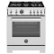 Bertazzoni Professional Series 30 In. Liquid Propane Gas Range, 4 Burners In Stainless Steel