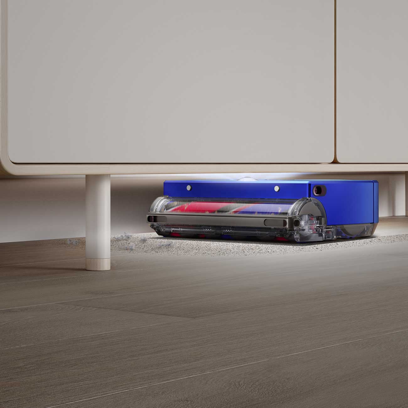 Dyson Robotic Vacuum Cleaning Under Stand
