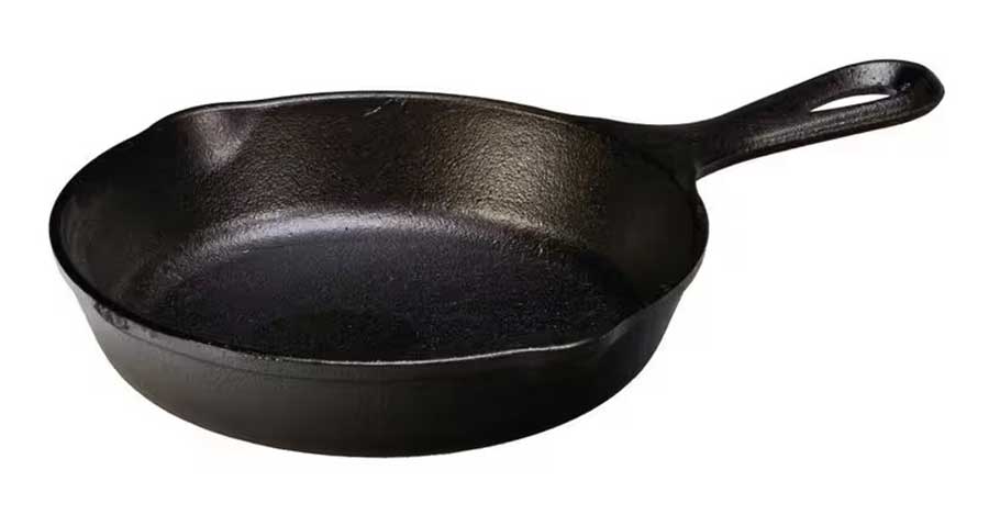 Front Angled view of Cast Iron Skillet