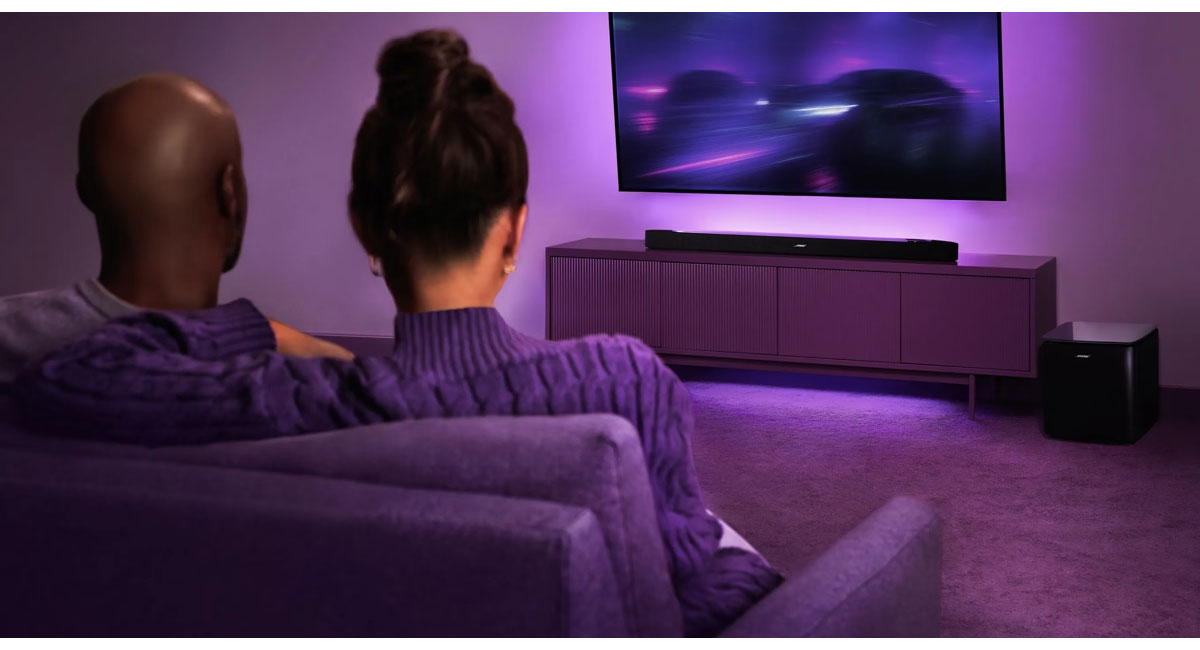 People Using Bose Soundbar in Living Room