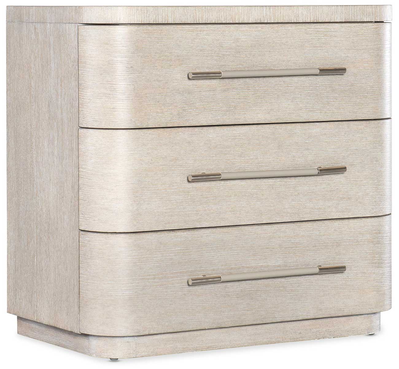 Hooker Furniture Modern Mood Nightstand with Three Drawers in Light Wood Finish