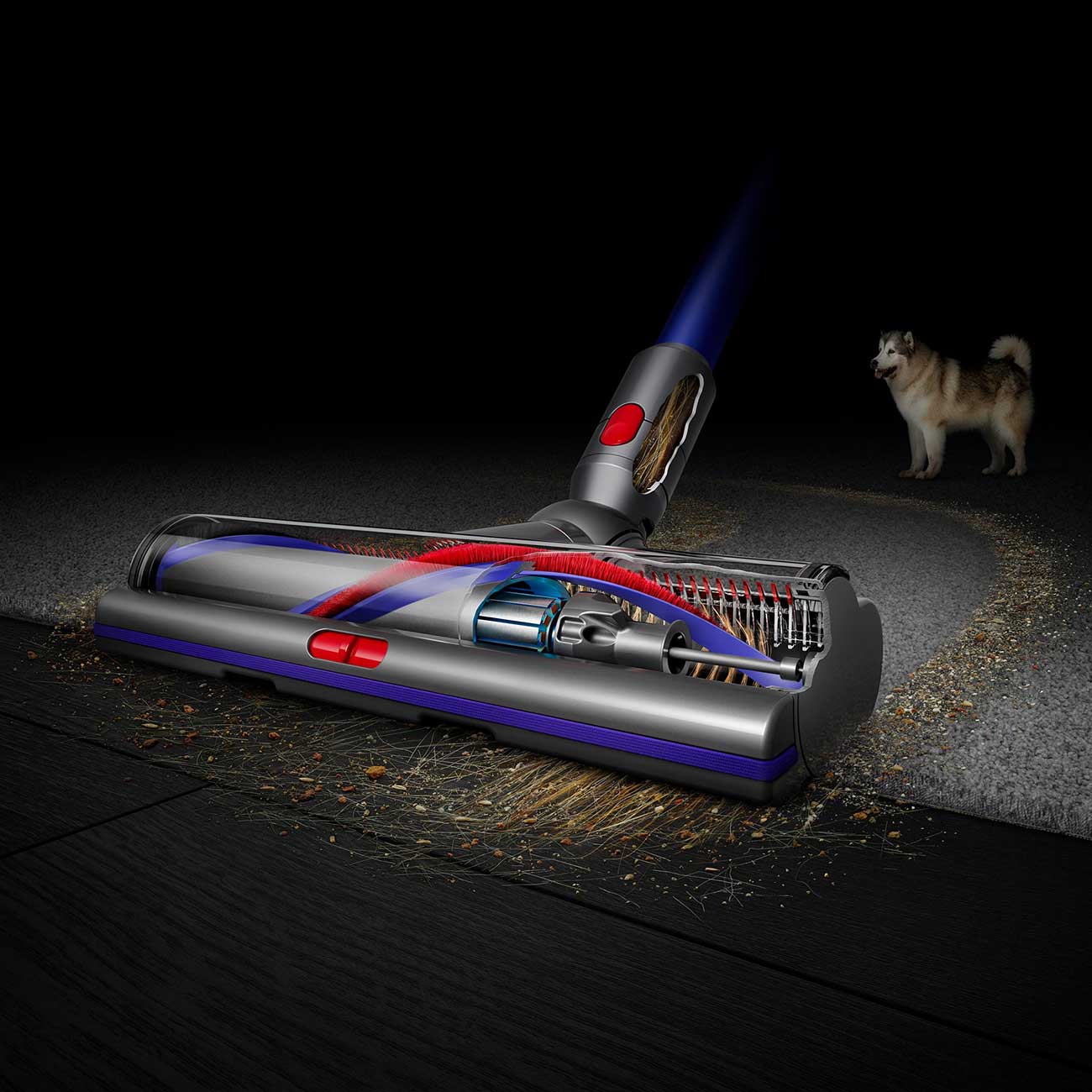 Gen5Outsize Stick Vacuum Cleaning Dirt Detail 2