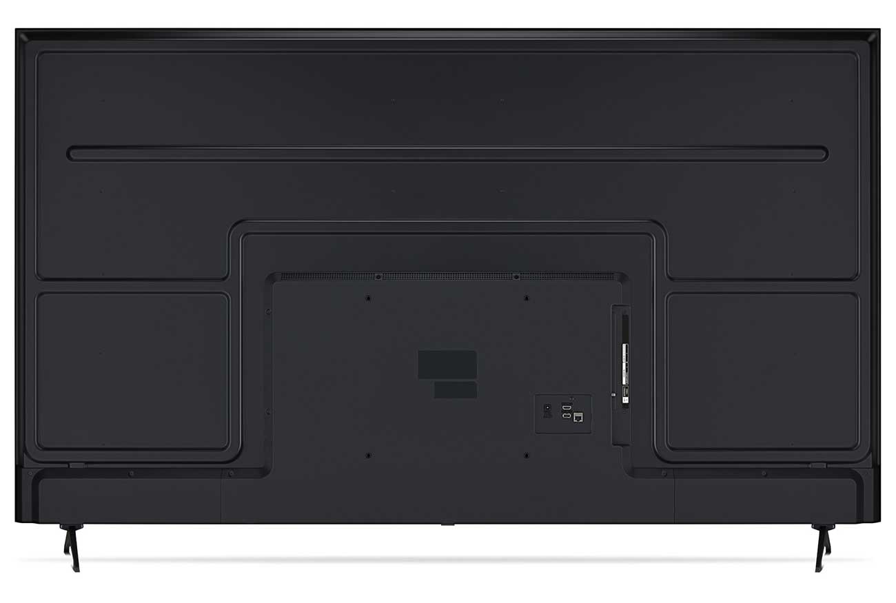 Rear view of 4K UHD TV