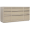 Bernhardt Solaria Dresser in Dune | Shiny Nickel
