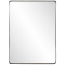Howard Elliott Steele Rectangular Mirror In Brushed Silver Finish