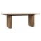 Classic Home Vander 84" Rectangle Dining Table Solid Wood in Tawny Brown