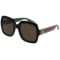 Gucci GG0036SN Oversized Square Sunglasses w/ Brown Lenses, 54mm