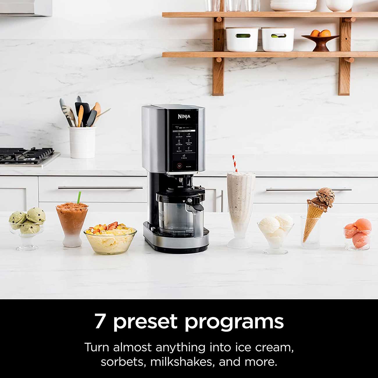 CREMI 7-in-1 Ice Cream Maker 7-Presets Detail