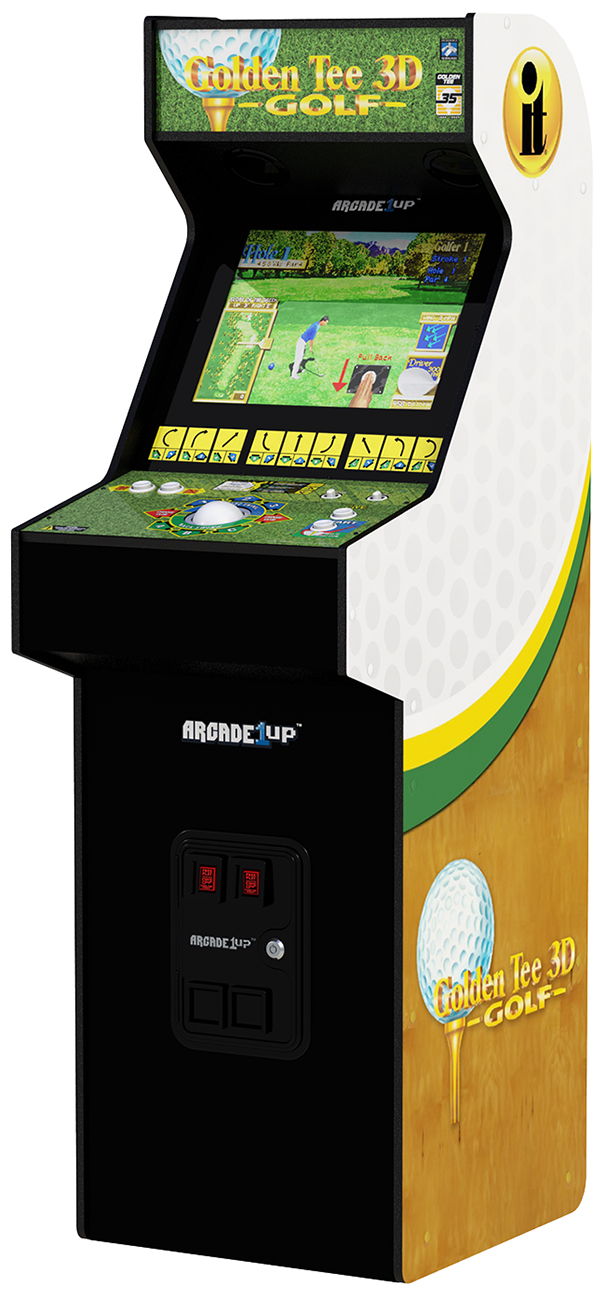 Arcade1Up Golden Tee 3D 35th Anniversary Deluxe Arcade Machine - 195570020524