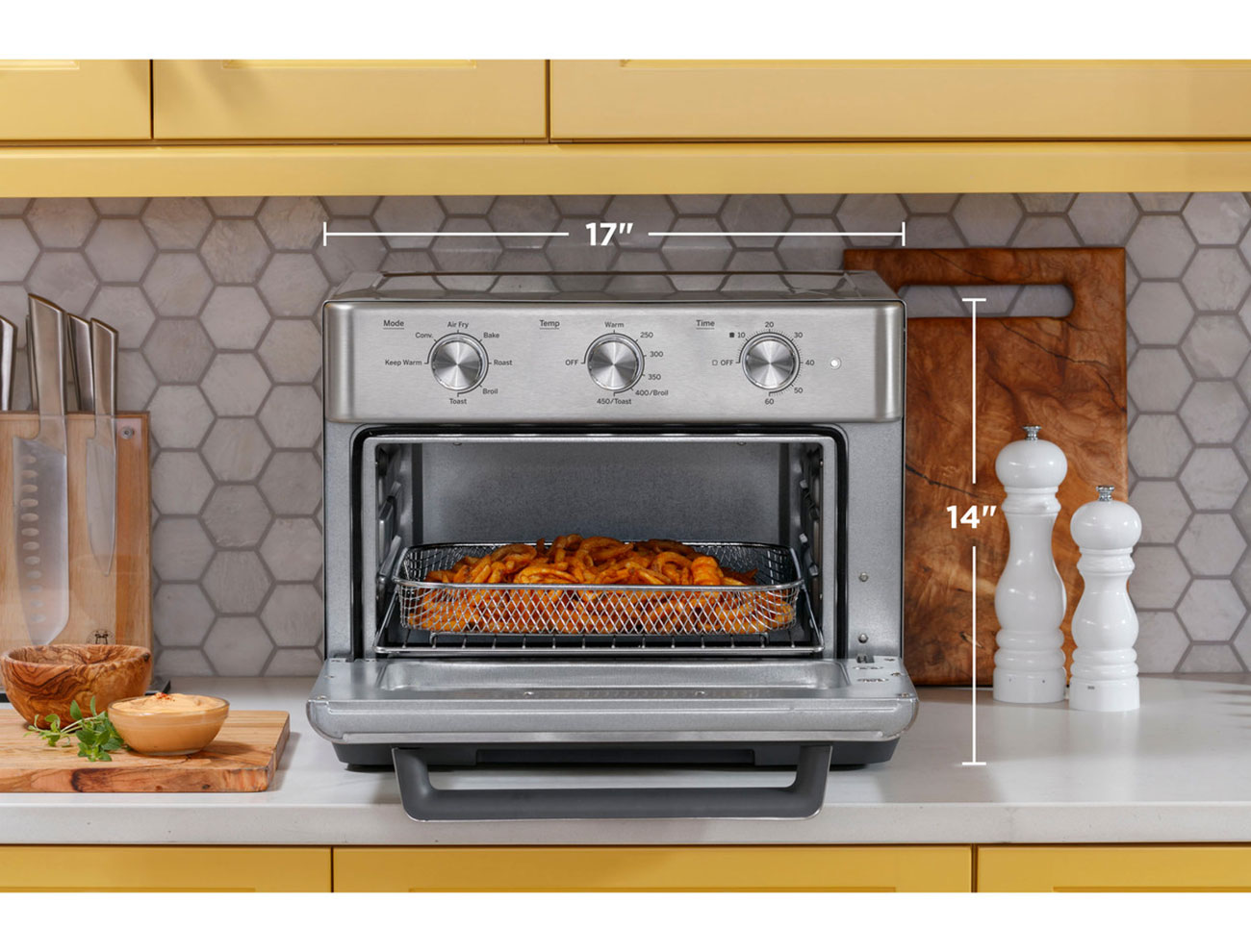 Air Fry 7-in-1 Toaster Oven Dimensions Detail