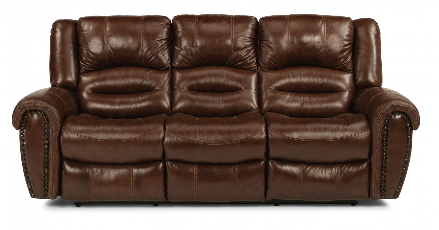 Flexsteel Town Leather Reclining Sofa 10106204854