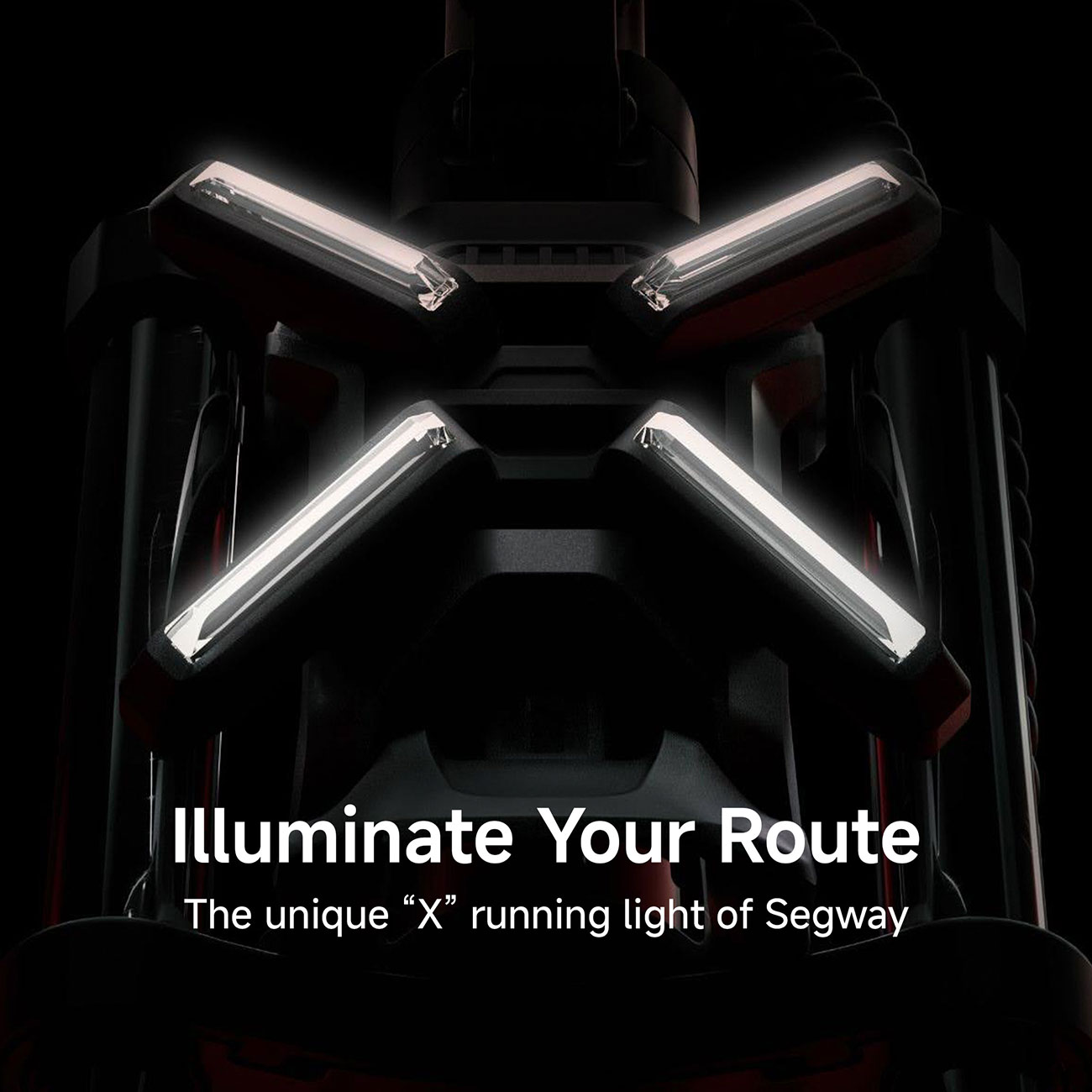 Infographic View Segway MAXG3 Electric Scooter Lights Feature