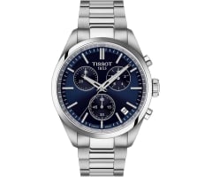 tissot mens gentleman stainless steel dress watch grey t1274071104100 Tissot Gentleman Powermatic 80 Silicium Blue Dial Men's Watch T1274071104100