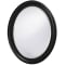 Howard Elliott George Oval Mirror In Matte Black Finish